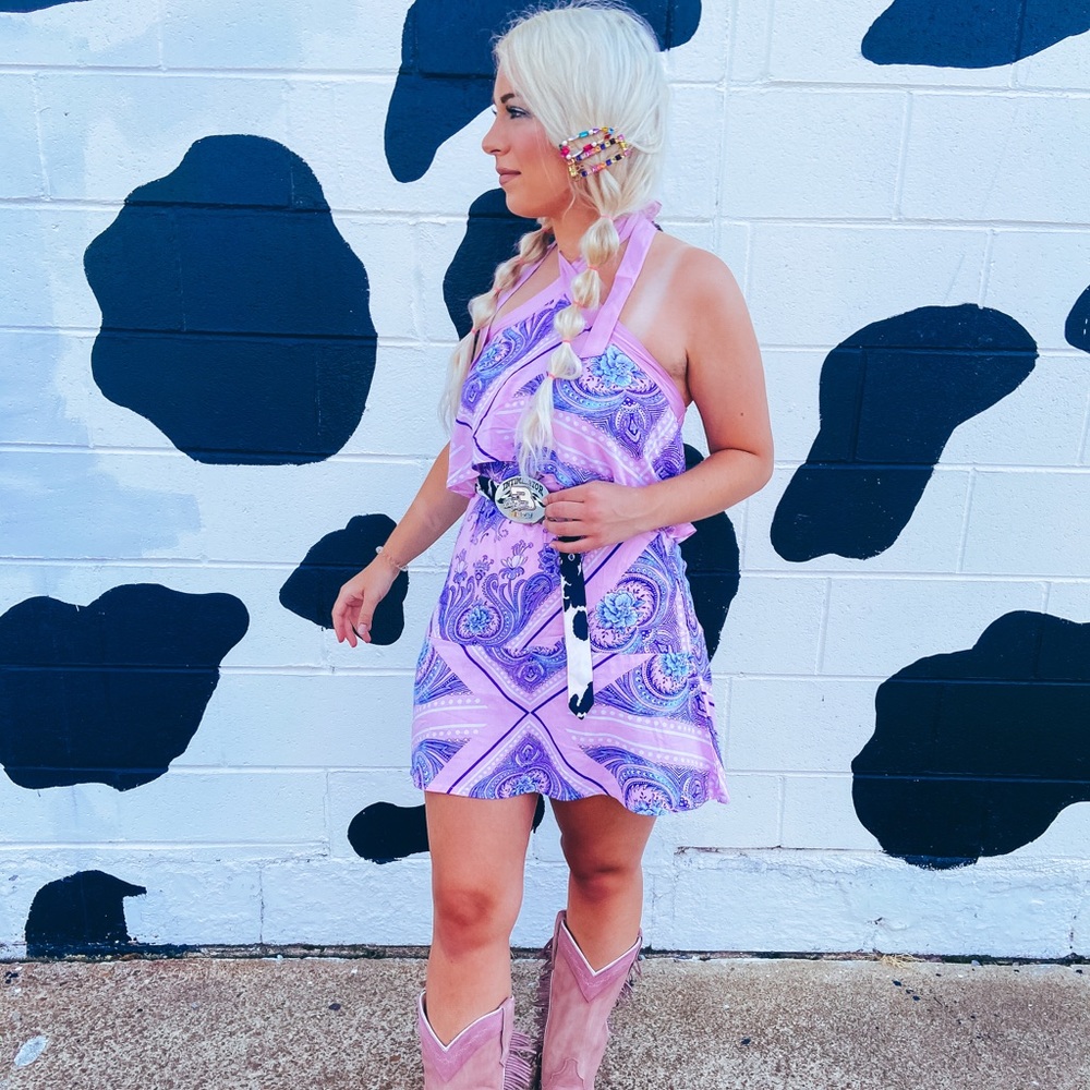 ASOS high neck tiered beach sundress